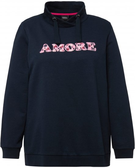 Ulla Popken Amore Sweatshirt Navy - Hupparit ja collegepaidat - 