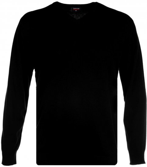Espionage KW031 Sweatshirt Black - Hupparit ja collegepaidat - Miesten hupparit ja collegepaidat isot koot
