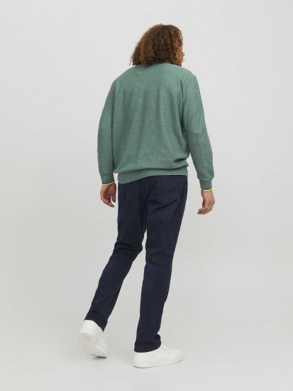 Jack & Jones Logan Spring Knitted Pillover Grey - Hupparit ja collegepaidat - Miesten hupparit ja collegepaidat isot koot