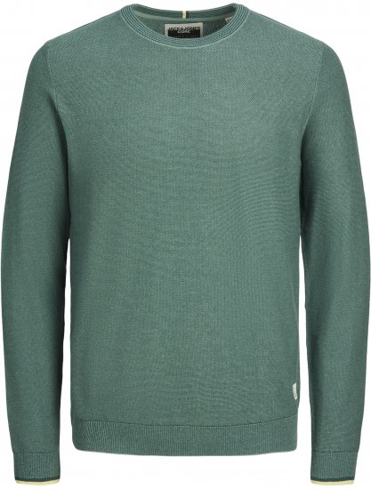 Jack & Jones Logan Spring Knitted Pillover Grey - Hupparit ja collegepaidat - Miesten hupparit ja collegepaidat isot koot