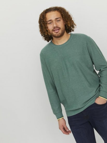 Jack & Jones Logan Spring Knitted Pillover Grey - Hupparit ja collegepaidat - Miesten hupparit ja collegepaidat isot koot
