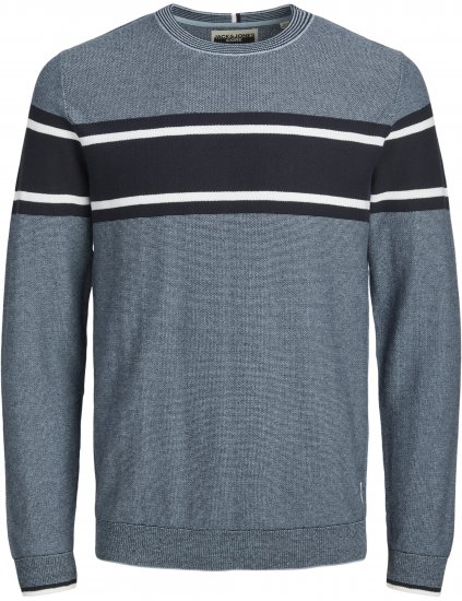 Jack & Jones Logan Spring Knitted Pullover Turquoise - Hupparit ja collegepaidat - Miesten hupparit ja collegepaidat isot koot