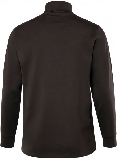 JP1880 Turtleneck Sweatshirt Long Sleeve Dark Brown - Hupparit ja collegepaidat - Miesten hupparit ja collegepaidat isot koot