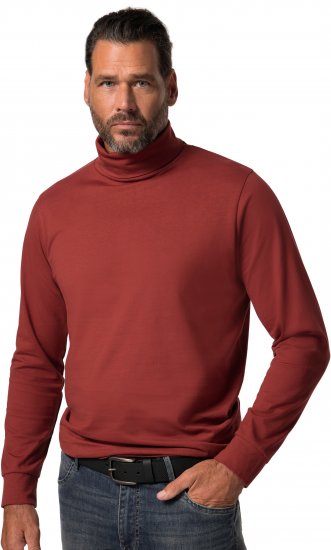 JP1880 Turtleneck Sweatshirt Red - Hupparit ja collegepaidat - Miesten hupparit ja collegepaidat isot koot