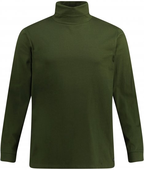 JP1880 Turtleneck Sweatshirt Green - Hupparit ja collegepaidat - Miesten hupparit ja collegepaidat isot koot