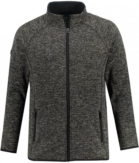 JAY-PI Knitted Fleece Jacket Gray - Takit - Miesten Takit, isot koot – 2XL – 12XL