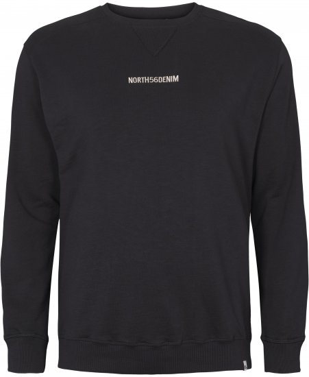 North Latitude Denim Logo Sweatshirt Black TALL - TALL collegepaidat - 