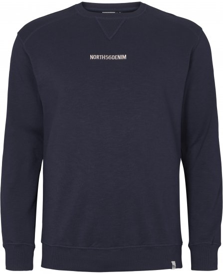 North Latitude Denim Logo Sweatshirt Navy Blue TALL - TALL collegepaidat - 