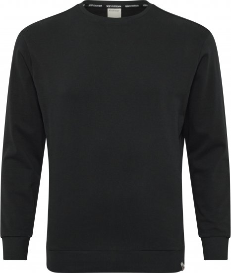 North Latitude Denim Crew Neck Sweatshirt Black TALL - TALL collegepaidat - 