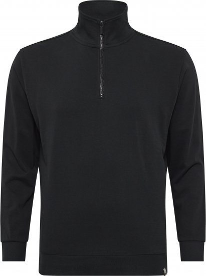 North Latitude Denim Half-Zip Sweatshirt Black TALL - TALL collegepaidat - 