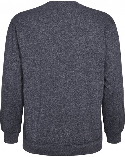 North Latitude O-Neck Sweatshirt Blue Melange TALL - TALL collegepaidat - 