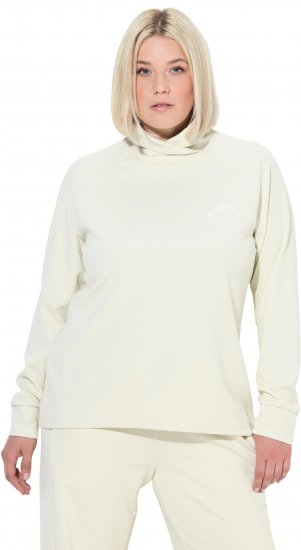 Ulla Popken Antibacterial Sporty Fit Sweatshirt Taupe - Hupparit ja collegepaidat - 