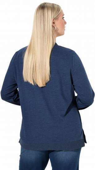 Ulla Popken Let It Snow Sequins Sweatshirt Ink Blue - Hupparit ja collegepaidat - 