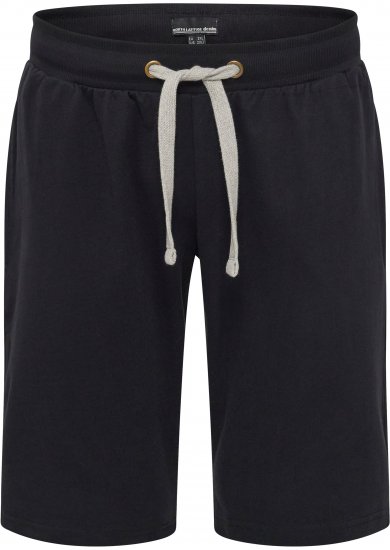 North Latitude Denim Sweatshorts Black - Collegehousut ja collegeshortsit - Miesten Isot collegehousut ja collegeshortsit