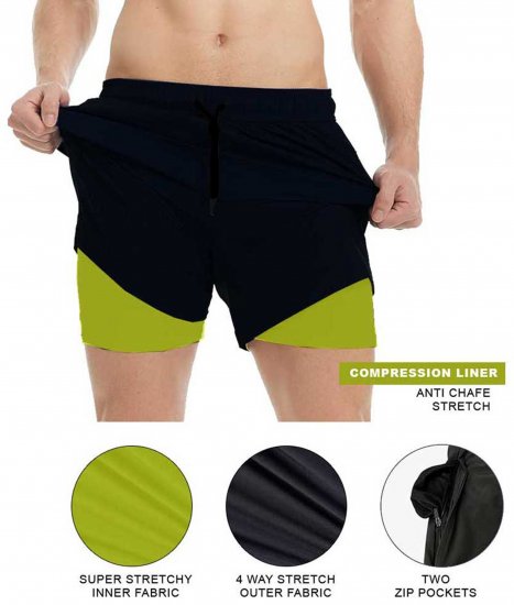 D555 Hull Compression Lining with Stretch Swimshorts Navy - Uimashortsit - Miesten uimahousut isot koot