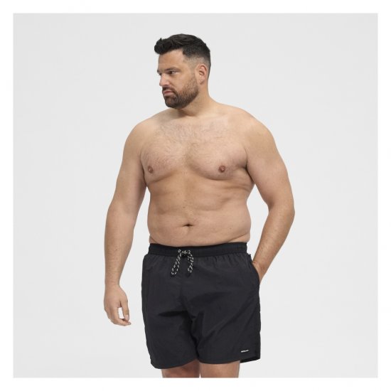 North Latitude Swimshorts Black - Alusvaatteet & uimavaatteet - Miesten Isot alusvaatteet 
