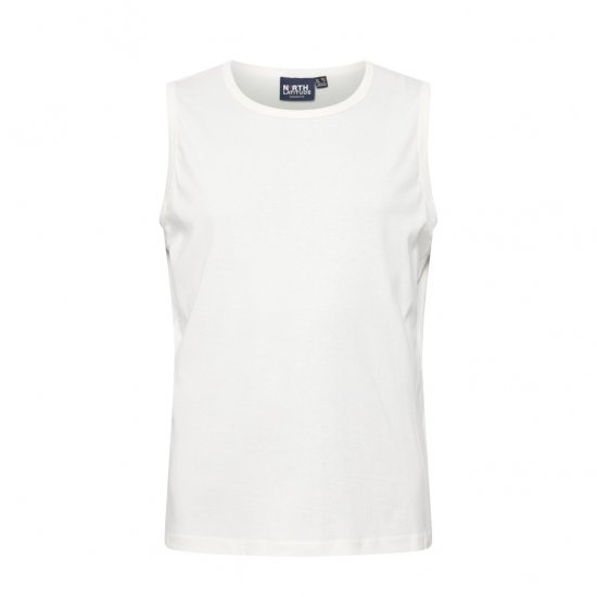 North Latitude Tanktop White - Isojen miesten hihattomat t-paidat - Isojen miesten hihattomat t-paidat