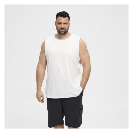 North Latitude Tanktop White - Isojen miesten hihattomat t-paidat - Isojen miesten hihattomat t-paidat