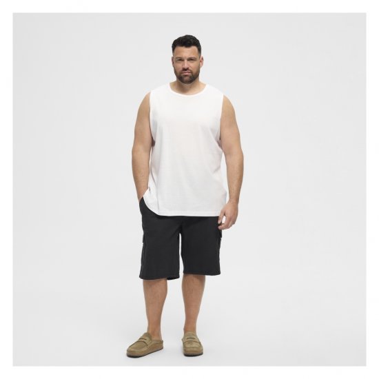 North Latitude Tanktop White - Isojen miesten hihattomat t-paidat - Isojen miesten hihattomat t-paidat
