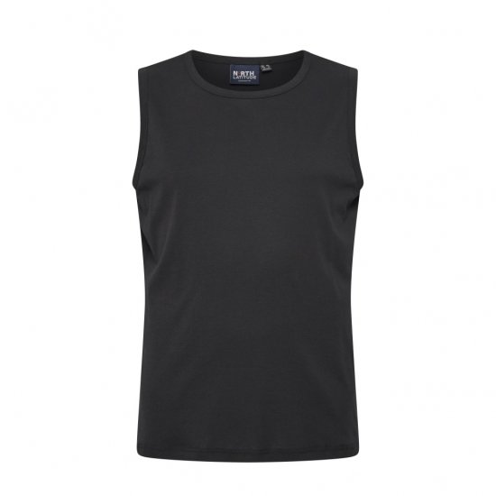 North Latitude Tanktop Black - Isojen miesten hihattomat t-paidat - Isojen miesten hihattomat t-paidat