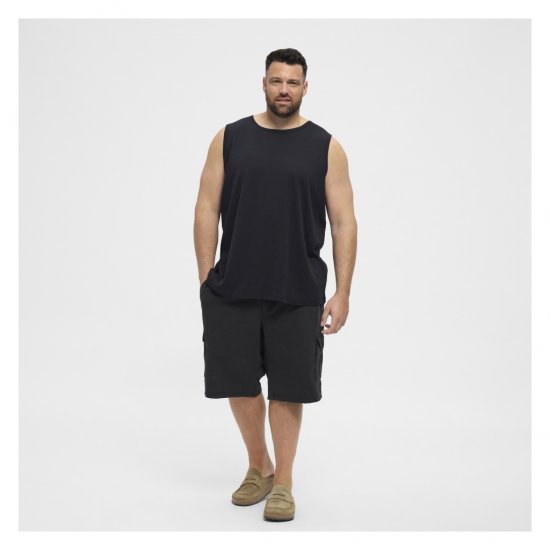 North Latitude Tanktop Black - Isojen miesten hihattomat t-paidat - Isojen miesten hihattomat t-paidat
