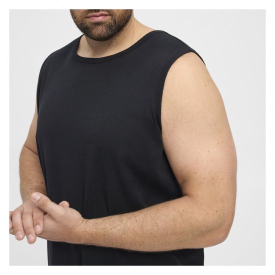 North Latitude Tanktop Black - Isojen miesten hihattomat t-paidat - Isojen miesten hihattomat t-paidat