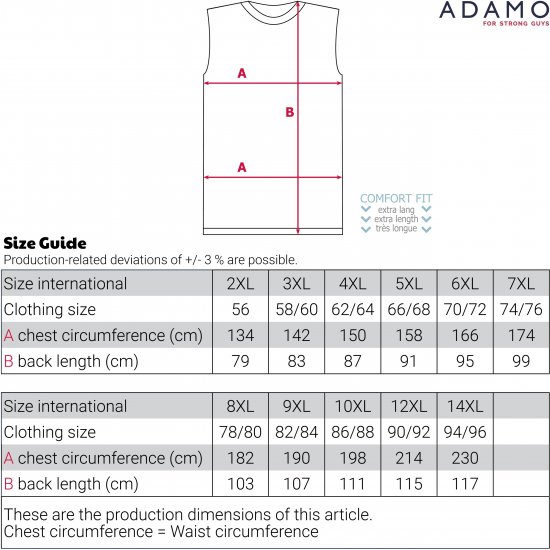 Adamo Motiv Rock and Roll Tank Top Black - Isojen miesten hihattomat t-paidat - Isojen miesten hihattomat t-paidat