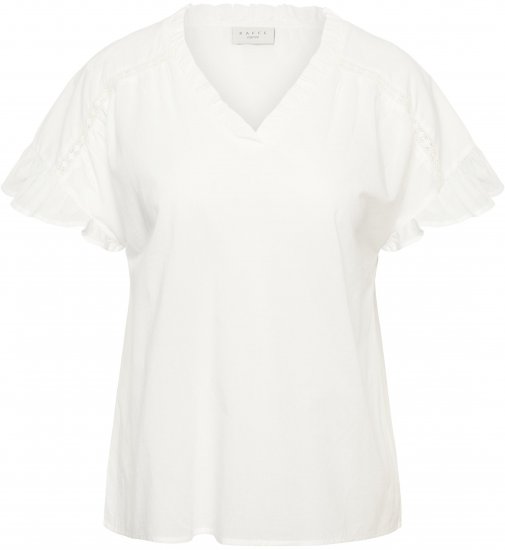 Kaffe Curve Valeria Top Chalk - Topit - 