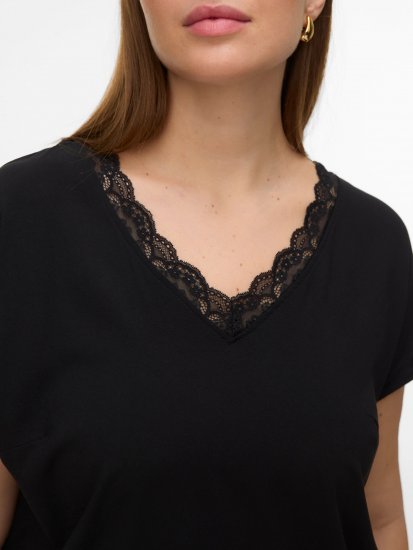 Vero Moda Bella Lace Top Black - Topit - 