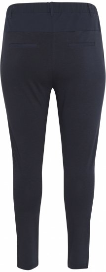 Kaffe Curve Jia Housut Tummansininen - Naisten farkut ja housut isot koot - 