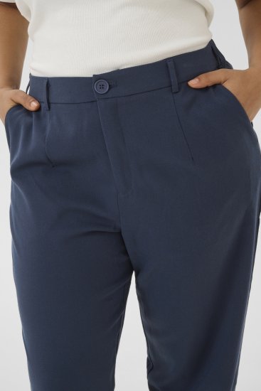 Kaffe Curve Merla Housut Tummansininen - Farkut & Housut Isoissa Koissa – Plus Size - 