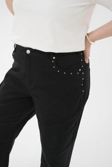 Kaffe Curve Brenn Barrel Twill Jeans Washed Black - Farkut - 