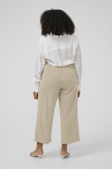 Kaffe Curve Pheolo Cropped Pants Feather Grey - Kangashousut - 