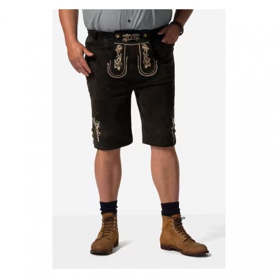 Men Plus Leather Trousers Dark Brown - Juhlapukeutuminen - Juhlapukeutuminen – Juhli tyylikkäästi ja mukavasti