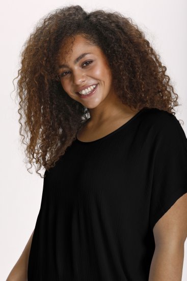 Kaffe Curve Ami Stanley Lyhythihainen Pusero Musta - T-paidat - 