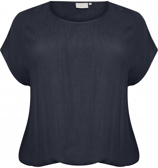 Kaffe Curve Ami Stanley Lyhythihainen Pusero Tummansininen - T-paidat - 