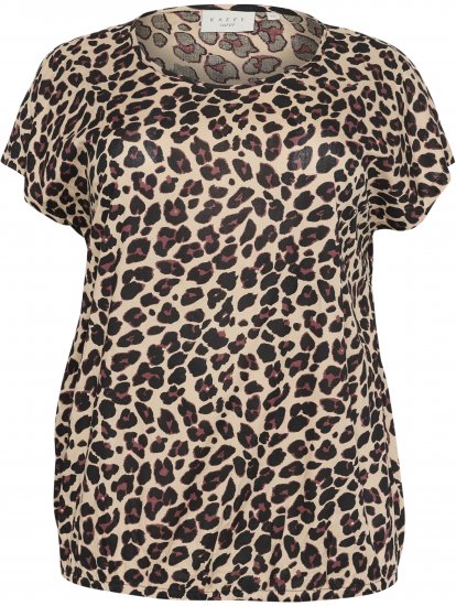 Kaffe Curve Sonna Stanley Toppi Leopardikuosi - T-paidat - 
