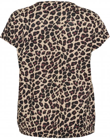 Kaffe Curve Sonna Stanley Toppi Leopardikuosi - T-paidat - 