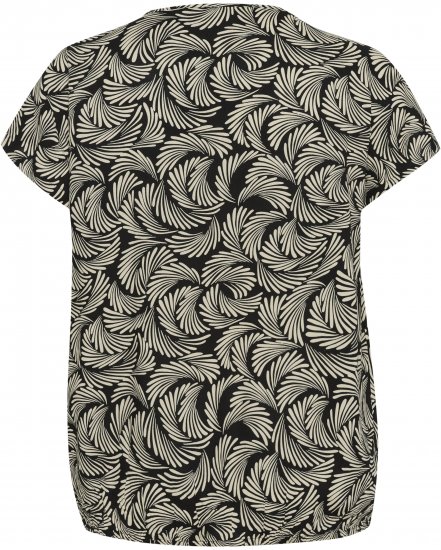 Kaffe Curve Sonna Stanley Toppi Musta / Antiikinvalkoinen Kuosi - T-paidat - 