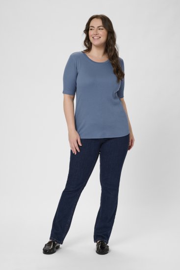 Kaffe Curve Carina T-Shirt Blue - T-paidat - 