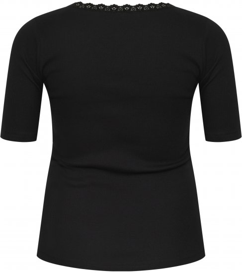 Kaffe Curve Britt T-paita Musta - T-paidat - 