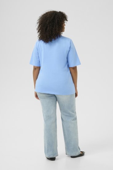 Kaffe Curve Frey T-Shirt Vista Blue - T-paidat - 