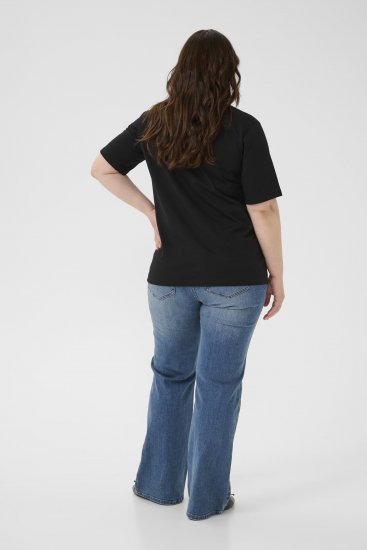 Kaffe Curve Ariana T-Shirt Black - T-paidat - 