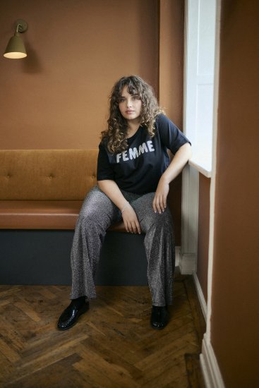 Kaffe Curve Ariana T-Shirt Black - T-paidat - 