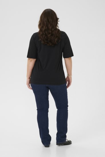 Kaffe Curve Phoelina T-Shirt Black - T-paidat - 