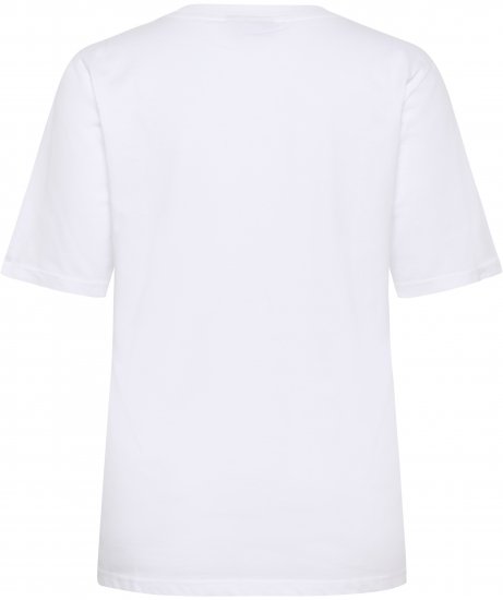 Kaffe Curve Chari T-Shirt Optical White - T-paidat - 