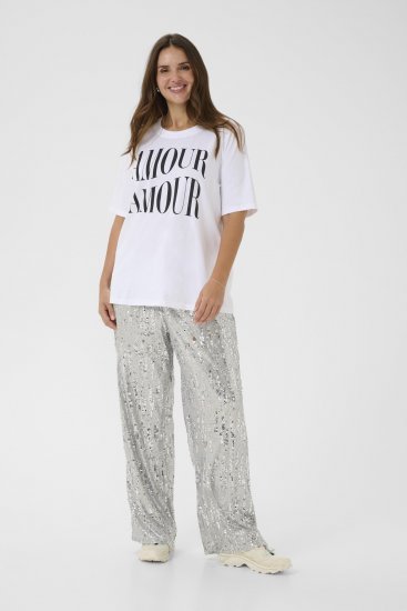 Kaffe Curve Chari T-Shirt Optical White - T-paidat - 
