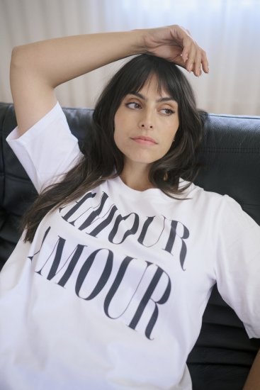 Kaffe Curve Chari T-Shirt Optical White - T-paidat - 