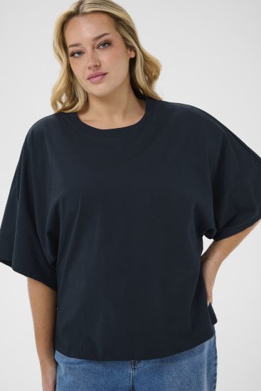 Kaffe Curve Stormi T-Shirt Navy - T-paidat - 
