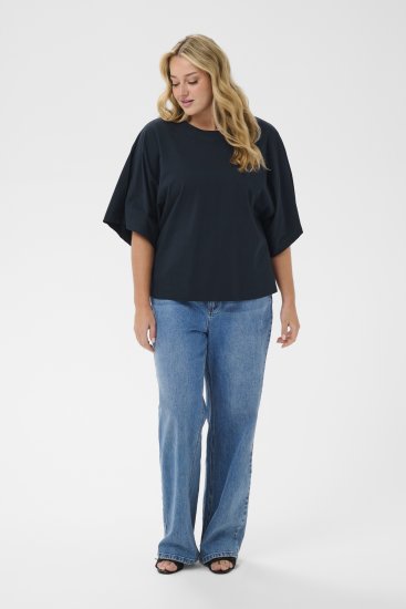 Kaffe Curve Stormi T-Shirt Navy - T-paidat - 